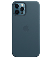 Læder-etui med MagSafe til iPhone 12 Pro Max – østersøblå